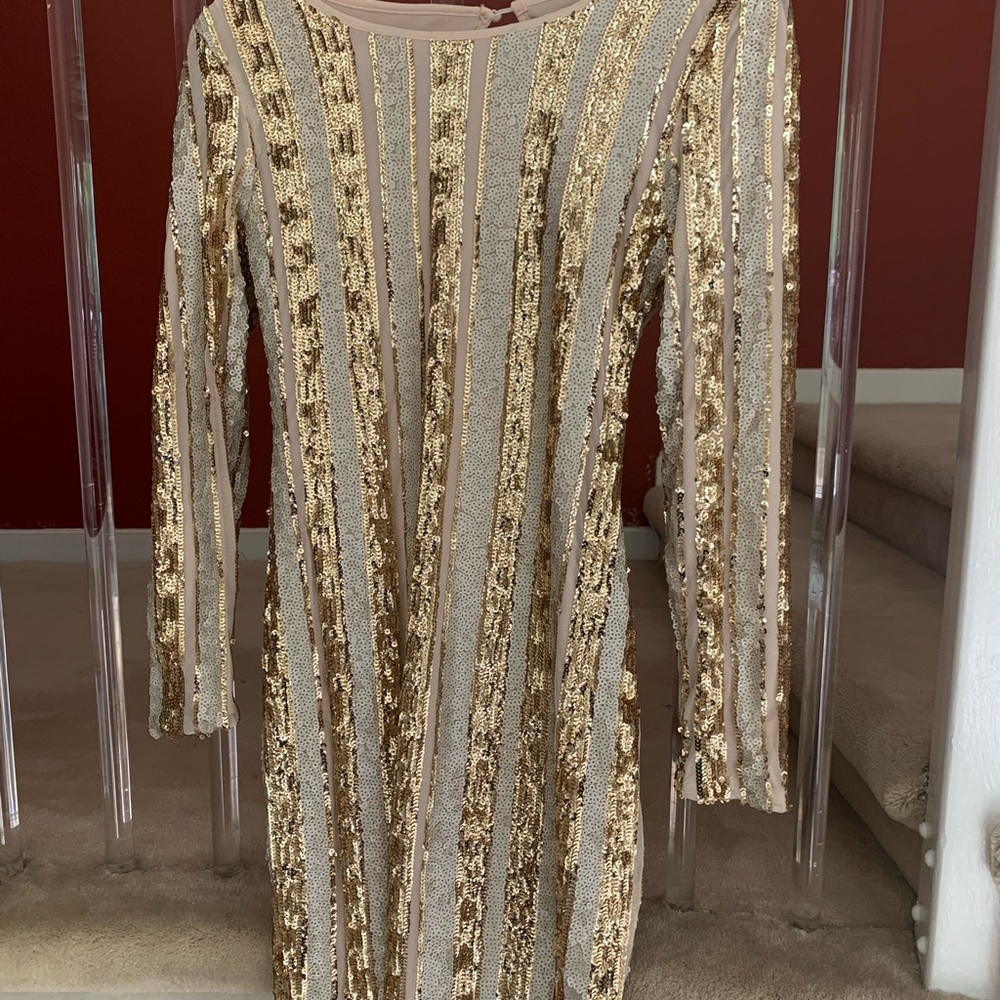 ASOS - NWT Open Back Sequin Mini Dress